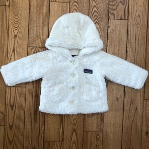 PATAGONIA Baby Girls Cream Coat Jacket -  3 Months
